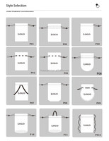 Vente en gros de petites pochettes écologiques personnalisées avec logo imprimé, sac à poussière en toile de coton avec cordon de serrage