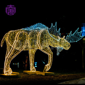 Luz LED 3D con Motivo de Ciervo Navideño para Crear Escenas Invernales de Aspecto Natural en Parques, Jardines y Atracciones Navideñas - Product Image 6