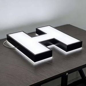 Letrero LED Personalizado Directo de Fábrica, Letrero Comercial con <span class=keywords><strong>Letras</strong></span> de Canal Retroiluminadas y con Iluminación Frontal, <span class=keywords><strong>Letras</strong></span> LED para Exteriores e Interiores - Product Image 6