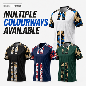 Maglia da <span class=keywords><strong>Calcio</strong></span> Personalizzata con Motivo Stellato Retrò, Traspirante, per Club del Regno Unito e degli Stati Uniti e <span class=keywords><strong>Negozi</strong></span> di Moda - Product Image 6