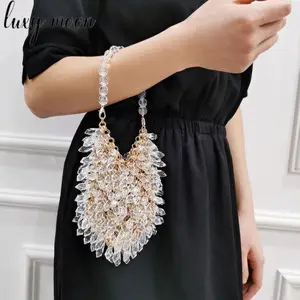 Acrylic Evening Clutch Bag Crystal Shape Lady Handbag Banquet Prom Party Fashion Trend Women's Purse Wallet Z543