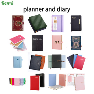 Agenda 26-27, 72 Hojas, Encuadernación Térmica con Hilo, Tapa Dura de Cuero, Planificador Diario, <span class=keywords><strong>Libro</strong></span> de Bolsillo Simple, Personalizable - Product Image 5