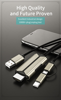 Câble Micro USB Type C vers HDMI 3 en 1, 2 m, 1080P, adaptateur de mise en miroir d'écran de téléphone vers TV pour tablette Samsung Android, vente en gros