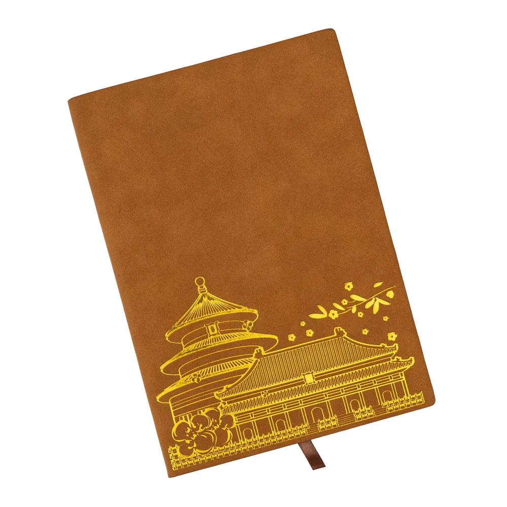 Neues nähbares weiches Leder-Abdeckungsdesign chinesischer Stil Tagebuch Notizbuch Großhandel wasserdicht wiederverwendbares A5 Notizbuch