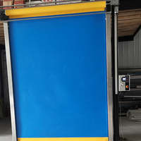 Puertas Enrollables Automáticas de Alta Velocidad, Puerta Rápida Industrial, Puerta Enrollable de PVC Resistente, Puerta con Cierre Automático Autorreparable para Taller