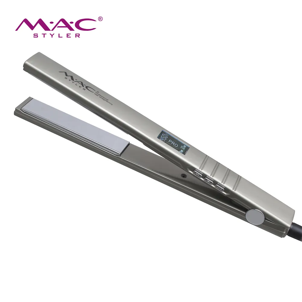 Plancha de pelo MAC Styler Narrow Plate MCH Heating Flat Iron Grey Color 450F