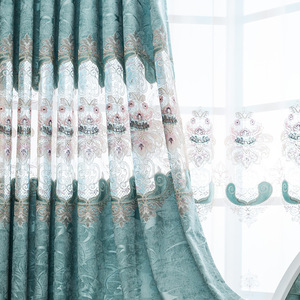 Cortinas de Jacquard de Diseño Moderno para Sala de Estar de Hotel Francés de Lujo, Cortinas para Ventanas en Venta - Product Image 4