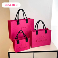 Sac fourre-tout en feutre personnalisé avec logo imprimé, grande capacité, tendance, idéal pour la publicité, les cadeaux et le shopping, avec poignée en feutre
