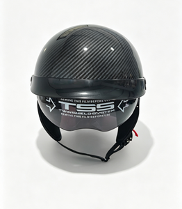 <span class=keywords><strong>Casque</strong></span> demi-coque vintage Cruiser avec visière intégrée, <span class=keywords><strong>casque</strong></span> de <span class=keywords><strong>moto</strong></span> en sergé imprimé par transfert d'eau <span class=keywords><strong>pour</strong></span> la conduite - Product Image 2