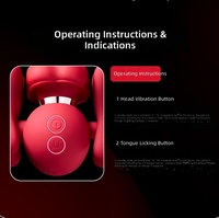 Jouet sexuel pour femmes en silicone, 10 modes de stimulation par léchage de la langue + vibration, stimulateur du point G et du clitoris