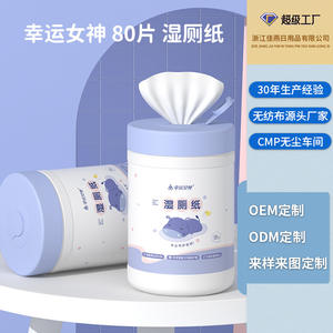 Papel higiénico húmedo Luck Goddess, 80 hojas, sin alcohol, para limpieza del hogar - Product Image 1