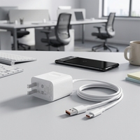 Adaptor Pengisi Daya Cepat 66W 100W 120W USB-C Tipe-C Set Pengisian Daya dengan Kabel Data untuk Mate 60 70 P50 P40 Honor