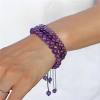 Más de 20 años de fábrica, superventas, pulsera de cuentas de piedra Natural, conjunto de tres piezas para hombres y mujeres, regalo