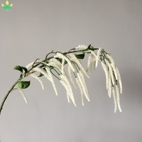 Künstliche Plastik-Hängeblume mit langem Stiel, Amaranthus-Zweig für Hochzeits-, Weihnachts-, Vasen-, Tisch- und Bürodekoration