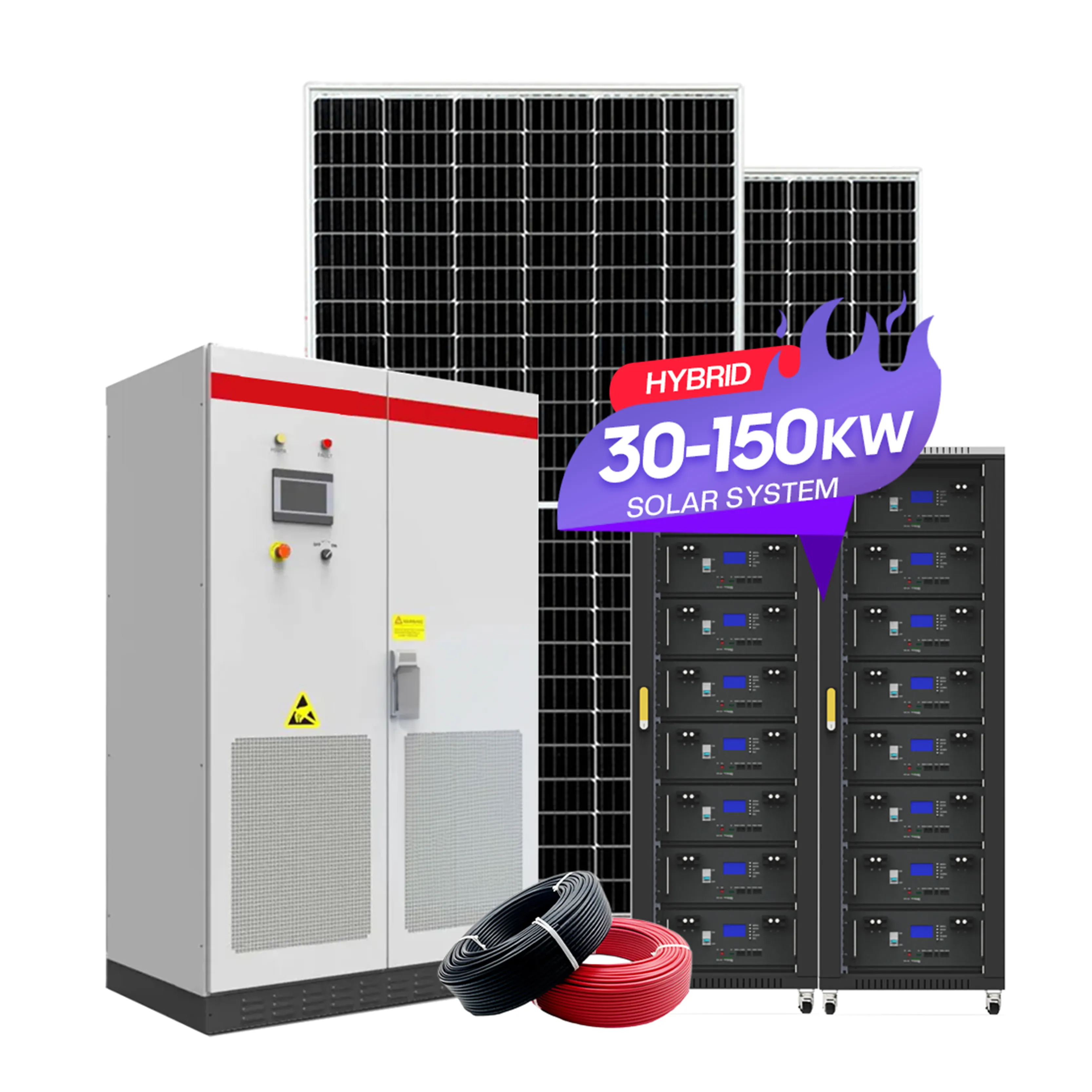 30kw 40kw 50 Kw 60kw 70kw 80kw 90kw sistema di energia solare 40 kw sistemi di energia solare 480v centrale di energia solare