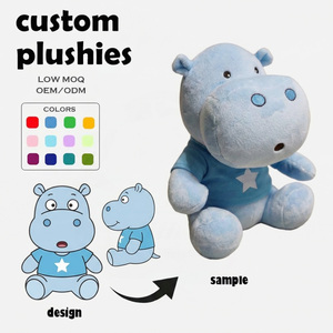 ผู้ผลิตตุ๊กตาขนนุ่มแบบกำหนดเอง ตุ๊กตาฮิปโปสีฟ้าขนนุ่ม ของที่ระลึกจากพิพิธภัณฑ์สัตว์น้ำ สไปโนซอรัส จูราสสิค ตุ๊กตาขนนุ่มแบบกำหนดเอง พวงกุญแจตุ๊กตา - Product Image 1