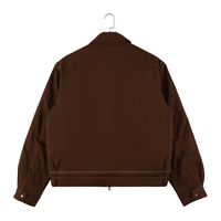 Manteau d'hiver à manches longues boutonné pour hommes personnalisé sergé de coton doublé pour hommes veste à fermeture éclair pour hommes manches longues