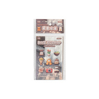 20 Stiker Per Paket Seri Buatan Tangan Hangat & Menyenangkan Bertema Keramik Realistis Stiker Dekoratif DIY untuk Jurnal