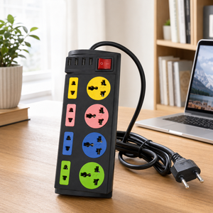 Endüstriyel Masaüstü Bakır Güç Uzatma Prizi 8'li Evrensel Priz Paneli <span class=keywords><strong>3</strong></span> USB Girişi 10A Bilgisayar Ofis Hastane Kullanımı İçin - Product Image 4