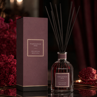 Diffuseur à bâtonnets 150 ml Marque Blanche Parfum Thé Blanc Formule Personnalisée Boîte d'Étiquettes pour Hôtels et Maisons