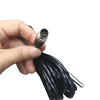Probe Suhu Digital DS18B20 untuk Pengerasan Beton, Sensor Tahan Air IP68 Tahan Alkali dengan Bus 1-Wire & Konektor M8