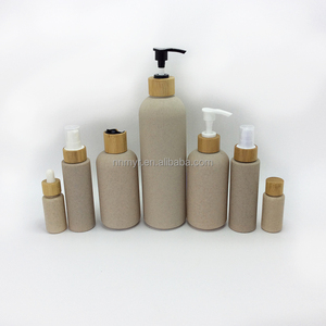 ขวดพลาสติกจากฟางข้าวสาลี ขนาด 100 มล. 250 มล. 400 มล. 500 มล. เป็นมิตรกับสิ่งแวดล้อม รีไซเคิลได้ ยั่งยืน สำหรับ<span class=keywords><strong>แชมพู</strong></span>และโลชั่นบำรุงผิว - Product Image 2