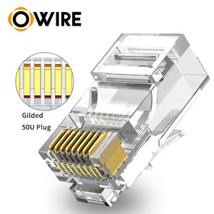 Adaptateur Keystone Owire Cat6/Cat7 Mâle/Femelle avec Cache Anti-Poussière pour Panneaux Réseau Haute Vitesse Blindés UTP/FTP <span class=keywords><strong>RJ45</strong></span> Modulaire Armé - Product Image 2