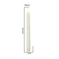 Bougies coniques sans flamme scintillantes en plastique, à piles, pour décoration de mariage, bougies électriques, bougies LED de Noël