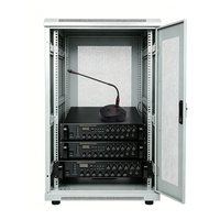 Amplificateur de sonorisation 6 zones à montage en rack avec contrôle de volume indépendant, entrées USB/AUX/MIC et lecteur MP3 intégré pour écoles/centres commerciaux
