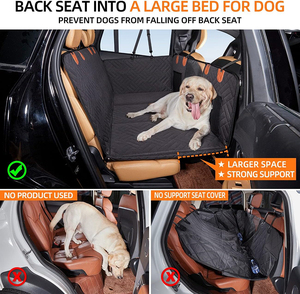 Housse de siège auto <span class=keywords><strong>pour</strong></span> animaux de compagnie avec fenêtre en maille imperméable, tapis extenseur de siège arrière durable et antidérapant <span class=keywords><strong>pour</strong></span> la <span class=keywords><strong>protection</strong></span> de l'intérieur de la <span class=keywords><strong>voiture</strong></span> <span class=keywords><strong>pour</strong></span> <span class=keywords><strong>chien</strong></span> - Product Image 3