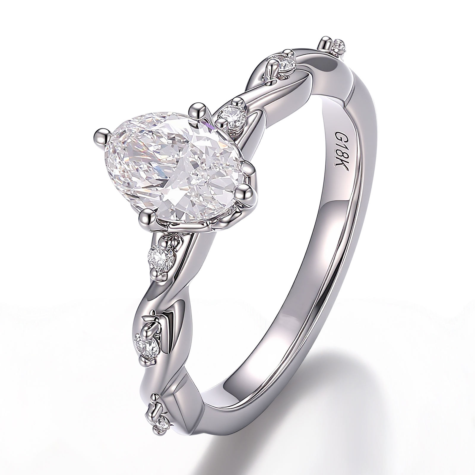 แหวนเพชรแล็บโกลด์ 10K ทองคำแท้