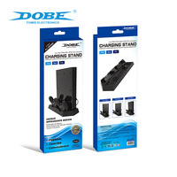 Support vertical TP4-023B pour console PS4 Slim avec ventilateur de refroidissement intégré