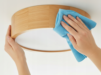 Plafonnier rond en bois LED moderne JACKSUN, plafonnier en bois massif nordique pour la chambre à coucher, salon, éclairage