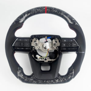 Volante de Fibra de Carbono Forjado GR para <span class=keywords><strong>Toyota</strong></span> Hilux Fortuner Camry Land Cruiser Corolla Hiace GT 86 Mark <span class=keywords><strong>X</strong></span> Prado Supra MK5 - Product Image 2