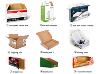 Carton d'emballage pour e-commerce, super résistant, extra large, en carton ondulé, long et carré, avec logo personnalisé
