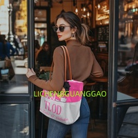 Sac fourre-tout réutilisable de créateur pour sororité TLOD, personnalisé TOP LADIES OF DISTINCTION, idéal pour le shopping et les week-ends, vente en gros