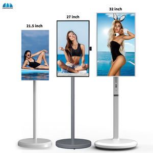 21.5 inch tầng thường vụ trò chơi video player đứng TV 27 32 inch IPTV màn hình cảm ứng theo tôi TV xách tay thông minh TV với pin - Product Image 2