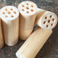 Embout filtrant en bois personnalisé en forme de cône avec logo gravé, en papier organique, pour cigares et cigarettes
