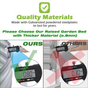 Hot Selling Elliptical Multi Specification Galvanized Sheet Garden <b>Bed</b> Metal Planting Box - Product Image 5