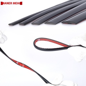 Universal Glossy Black <strong>PVC</strong> Door Edge Frame Strip Anti-Collision and Anti-Scratch Bumper <strong>Window</strong> <strong>Trim</strong> for Cars - Product Image 1