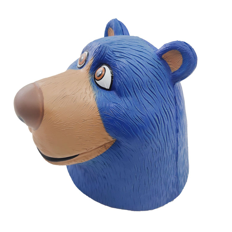 buy pu foam blue bear,blue bear head squishies,slow rising