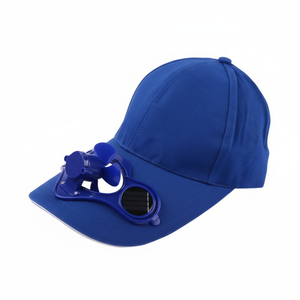 <b>Summer</b> Sport Outdoor 5-Panel Solar Fan Baseball <b>Cap</b> with Adjustable Cool Fan for Bicycling & Climbing-Unisex - Product Image 1