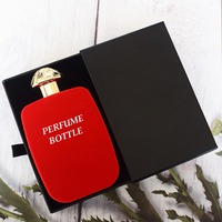 Bouteilles de parfum carrées plates à paroi épaisse vides 100ml Bouteille de parfum rectangulaire de luxe en verre avec couvercle en alliage de zinc