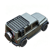 Barres transversales de toit en aluminium sur mesure, panier de toit robuste pour bagages, porte-bagages tout-terrain 4x4, boîte de toit pour SUV Beijing 212