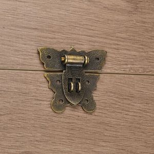 Butterfly <b>Box</b> Clasp Zinc Alloy Antique Bronze Embossed Jewelry <b>Box</b> <b>Lock</b> Flip Top Closure For Wooden Gift Packaging - Product Image 4