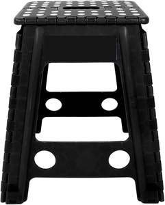 Taburete Plegable de Plástico Resistente, Soporta hasta 400 Libras, Taburete Plegable Antideslizante de Plástico para Adultos - Product Image 3