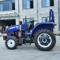 Tracteur agricole chinois 70HP 80HP, 4 roues motrices, moteur diesel, pour travaux agricoles et aménagement paysager