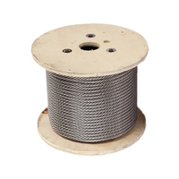 Haute qualité 304 316 AISI Standard câble métallique en acier inoxydable 7x19 câble 4mm5mm Surface lumineuse pour les services de soudage/coupe