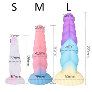 Leuchtender Analdildo Sexspielzeug für Frauen Tier-Monster Pferde-Dildos Silikon Weicher Analplug Erwachsenen-Sextoys Drachen-Penis 18+ - Product Image 5