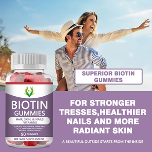 Gomitas de Biotina OEM ODM para Cabello, Uñas y Piel, Suplemento Vitamínico, Aumento de Energía Natural y Mejora de la Energía para Adultos - Product Image 5